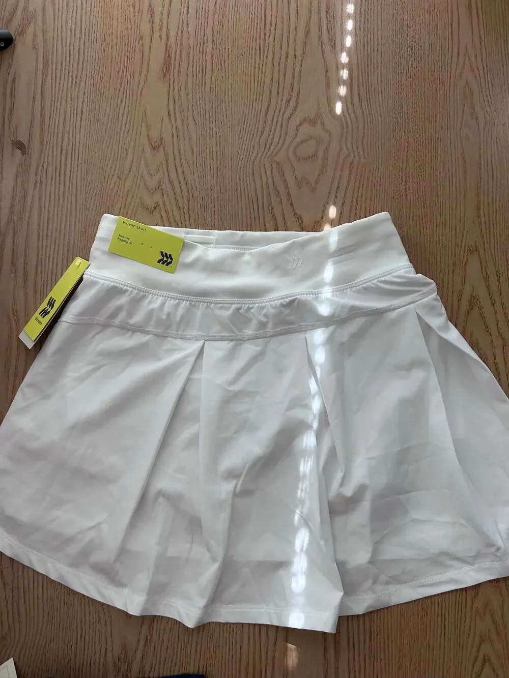 New Girl’s All in Motion Athletic Stretchy Skort Mid Rise White size Large 10/12